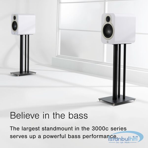 Q Acoustics 3030c Raf Tipi Hoparlör Beyaz (Çift Fiyatı)