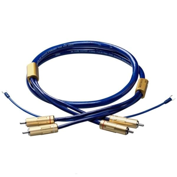 Ortofon 6NX-TSW-1010R Topraklamalı RCA-RCA Premium Pikap Kablosu 1,2 m