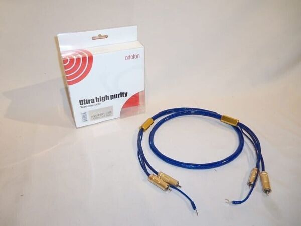 Ortofon 6NX-TSW-1010R Topraklamalı RCA-RCA Premium Pikap Kablosu 1,2 m