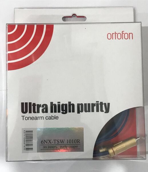 Ortofon 6NX-TSW-1010R Topraklamalı RCA-RCA Premium Pikap Kablosu 1,2 m
