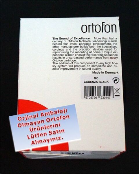 Ortofon MC Cadenza Black Pikap İğnesi