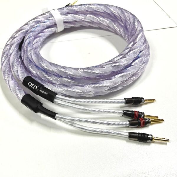 QED QE-1484 Genesis Silver Spiral Hoparlör Kablosu 2x3 m