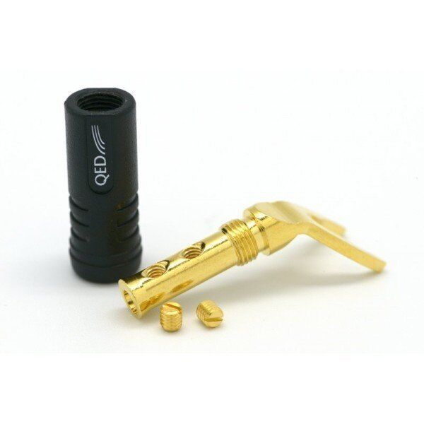 QED QE-1890 Screwloc ABS Duo Spade (2 Kırmızı + 2 Siyah)