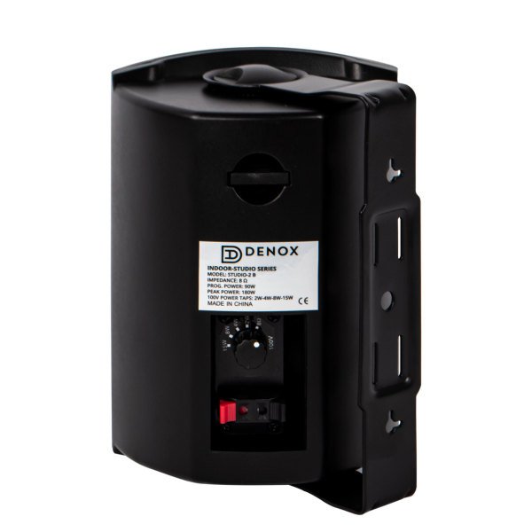 DENOX STUDIO-2 B 4'' 2 Yollu Kabin Tipi Hoparlör, 75-150 W, 8/100V (Siyah)