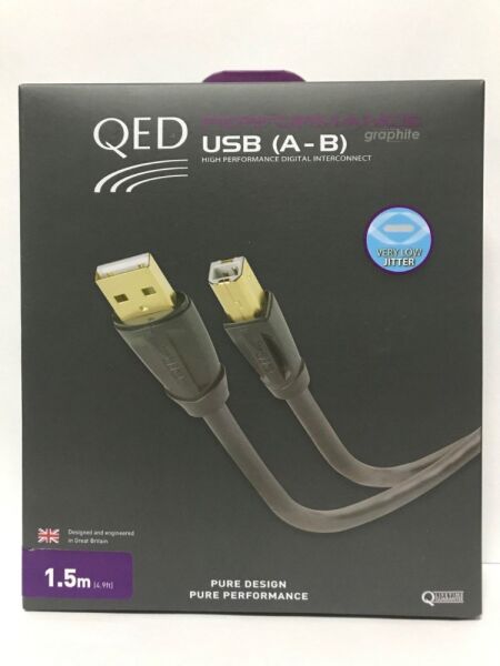 QED QE-6901 Performance USB A-B Graphite Kablo 1,5 m