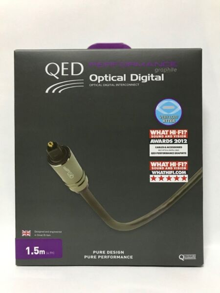 QED QE-6601 Performance Optical Graphite Optik Kablo 1,5 m