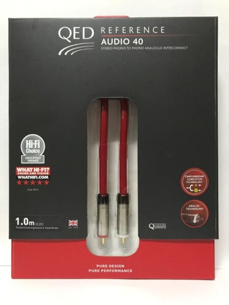 QED QE-2453 Reference Audio 40 RCA Interconnect Kablo 1 m