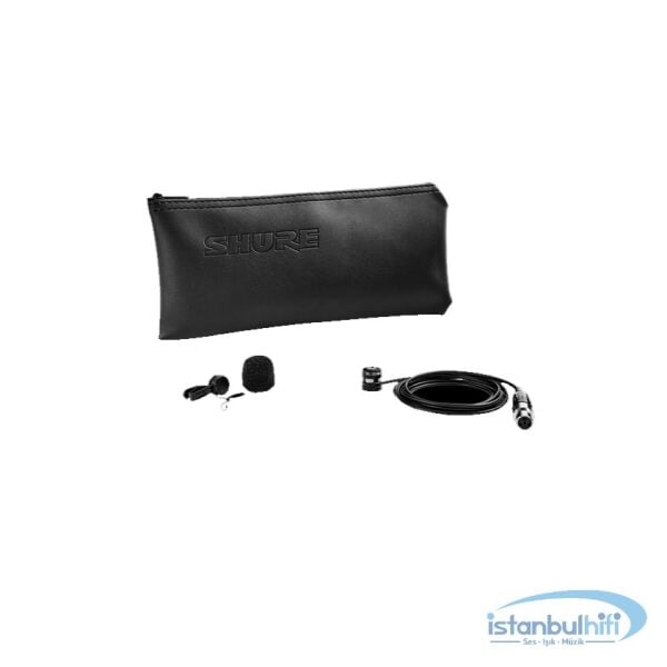Shure WL185 Yaka Mikrofonu Siyah (Kardioid, TQG)