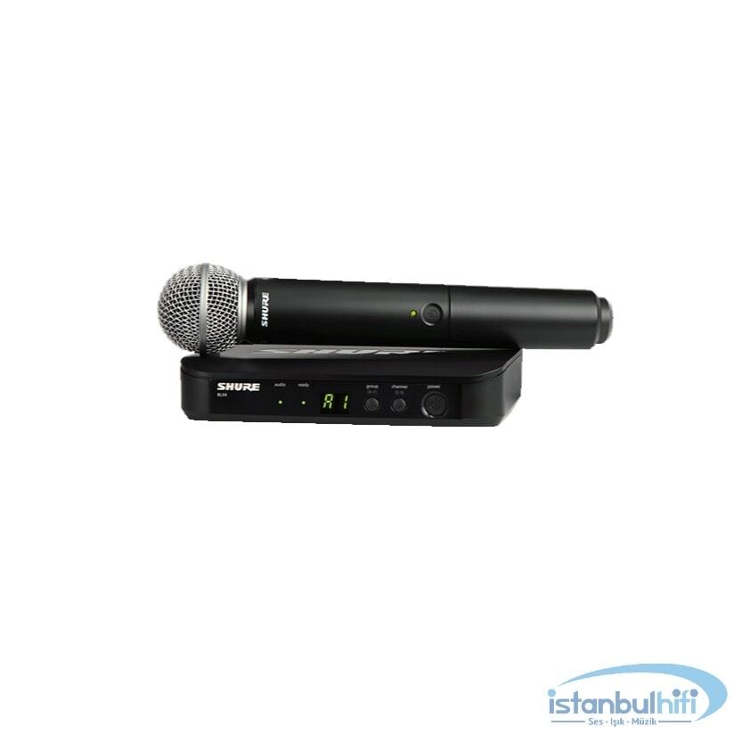 Shure BLX24E/SM58 Kablosuz El Mikrofonu Sistemi (H8E)
