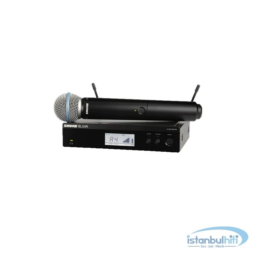 Shure BLX24RE/Beta58A Rack Alıcılı Kablosuz El Mikrofonu Sistemi (H8E)