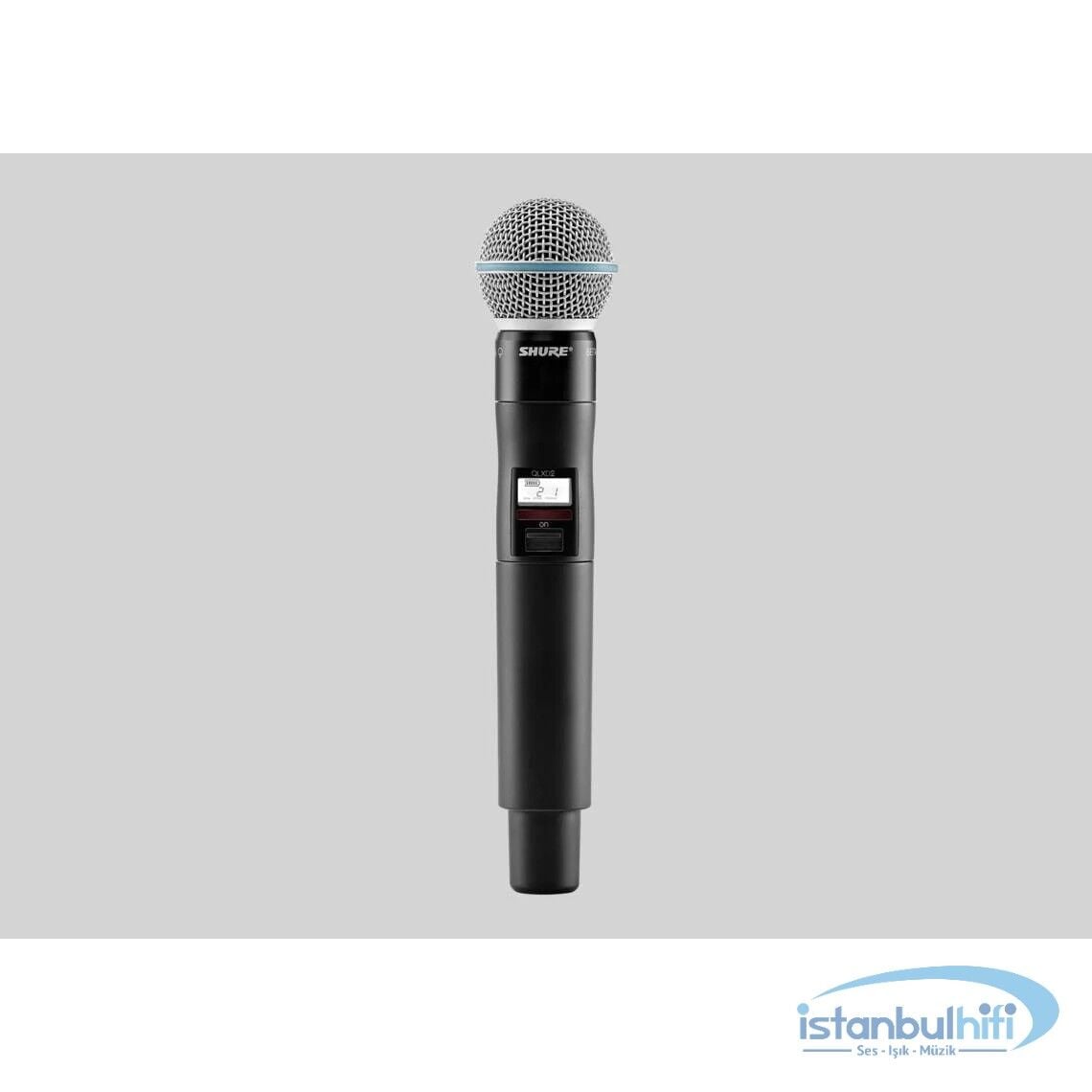 Shure QLXD2/Beta58A Dijital Kablosuz El Mikrofonu Verici (G51)
