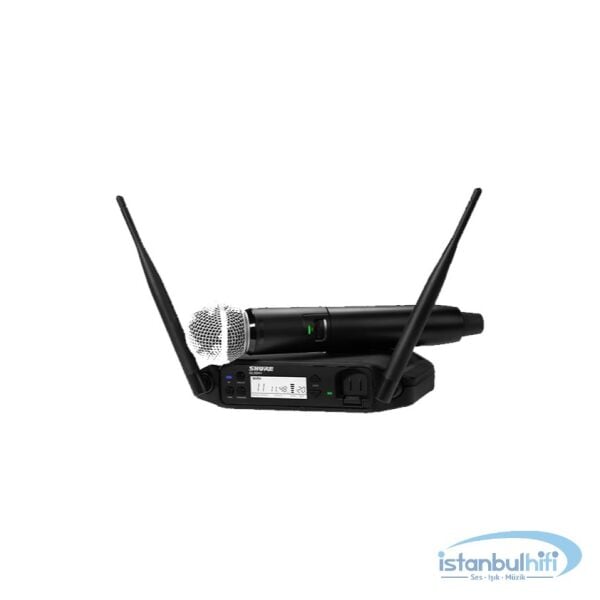 Shure GLXD24/SM58 Dijital Kablosuz El Mikrofonu Sistemi (2.4 GHz)