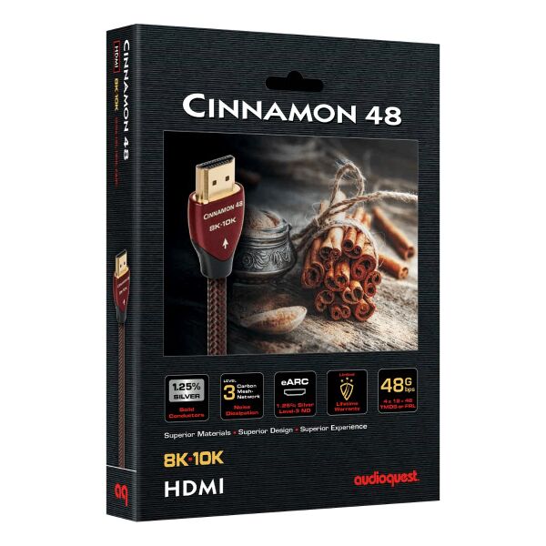 AudioQuest Cinnamon 48G 8K-10K HDMI Kablo 2 m