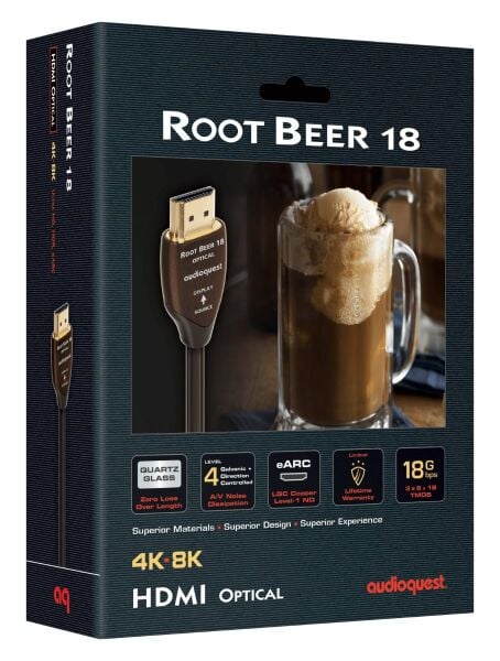 AudioQuest Root Beer Optik (AOC) 4K-8K HDMI Kablo 10 m