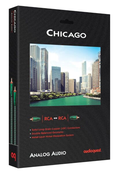 AudioQuest Chicago RCA Interconnect Kablo 3 m (Çift)