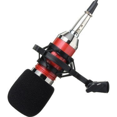 KÖNİG K-CM 800 CONDENSER STÜDYO KARAOKE KAYIT MİKROFONU KIRMIZI