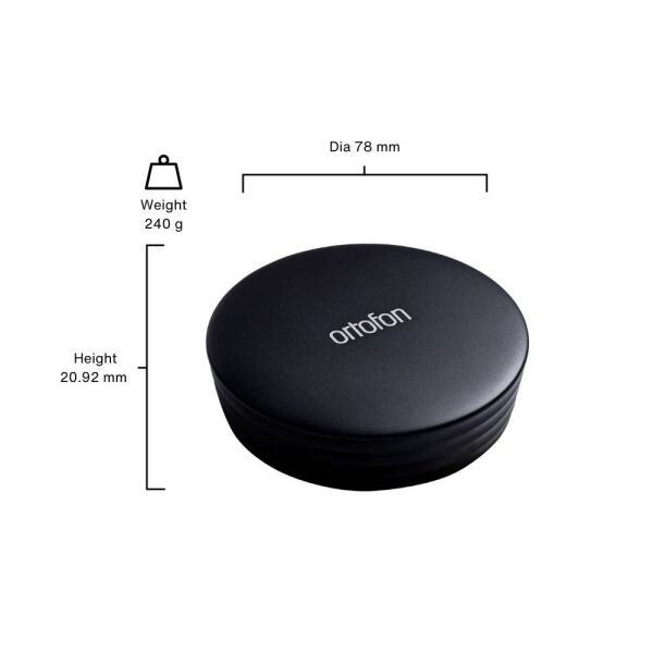 Ortofon Plak Stabilizatörü (Plak Ağırlığı) Siyah 240 g