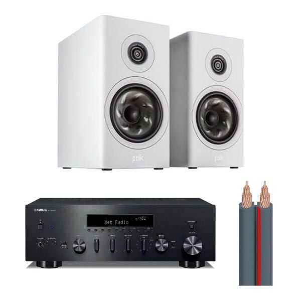 Hazır Stereo Set 1: Yamaha R-N600A + Polk Audio RESERVE R200 + AudioQuest X-2 Kablo