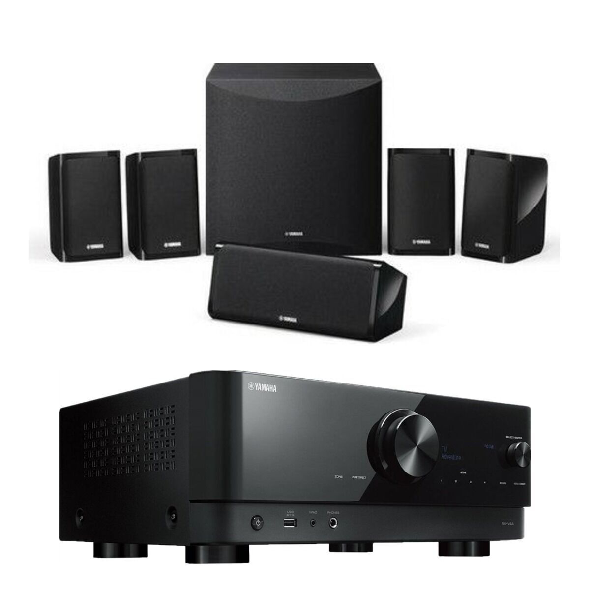 Hazır Ev Sineması Seti 1: Yamaha RX-V4A + Yamaha NS-P41 5.1 Hoparlör Paketi
