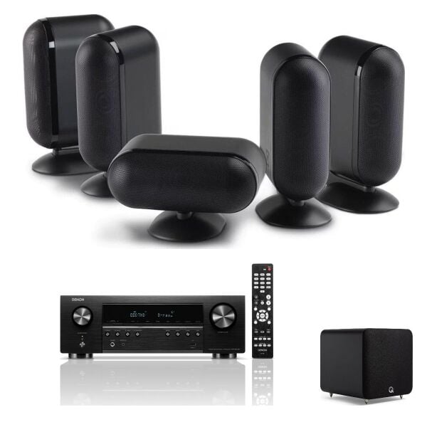Hazır Ev Sineması Seti 3: Denon AVR-S670H + Q Acoustics Q7000i 5.0 + Q SUB 80
