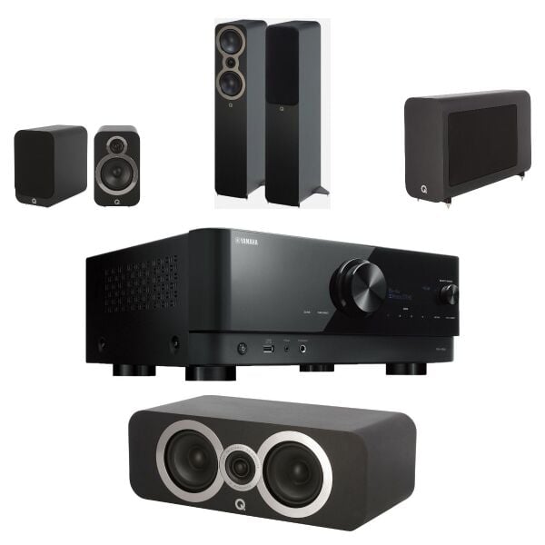 Hazır Ev Sineması Seti 4: Yamaha RX-V6A + Q Acoustics 3000c 5.1