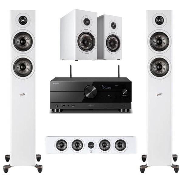 Hazır Ev Sineması Seti 5: Yamaha RX-A2A + Polk Audio RESERVE 5.1 Beyaz + SVS SB-1000 PRO Beyaz