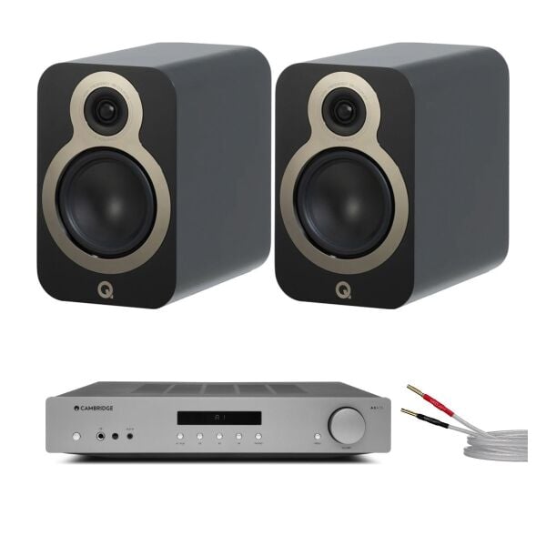 Hazır Stereo Set 5: Cambridge Audio AXA35 + Q Acoustics 3020c + QED XT-25 Kablo