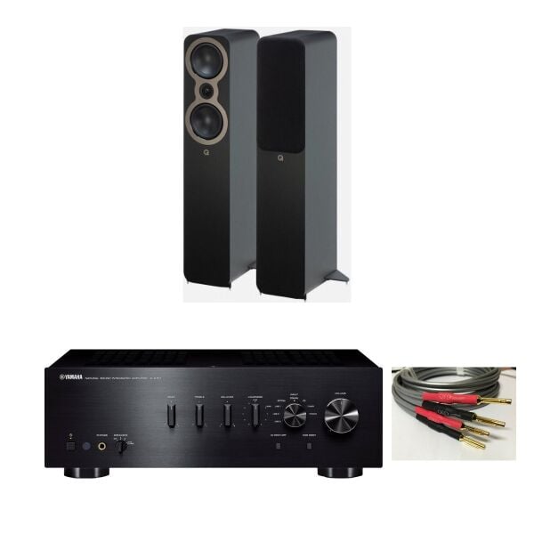 Hazır Stereo Set 7: Yamaha A-S701 + Q Acoustics 3050c + QED XT-40i Kablo