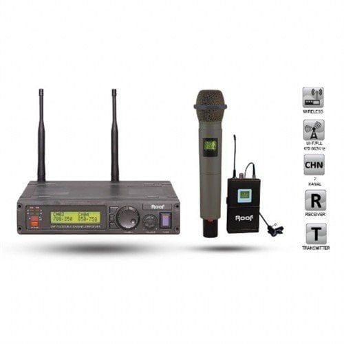 ROOF R-1200 EL Telsiz Mikrofon El Ve Yaka Tipi