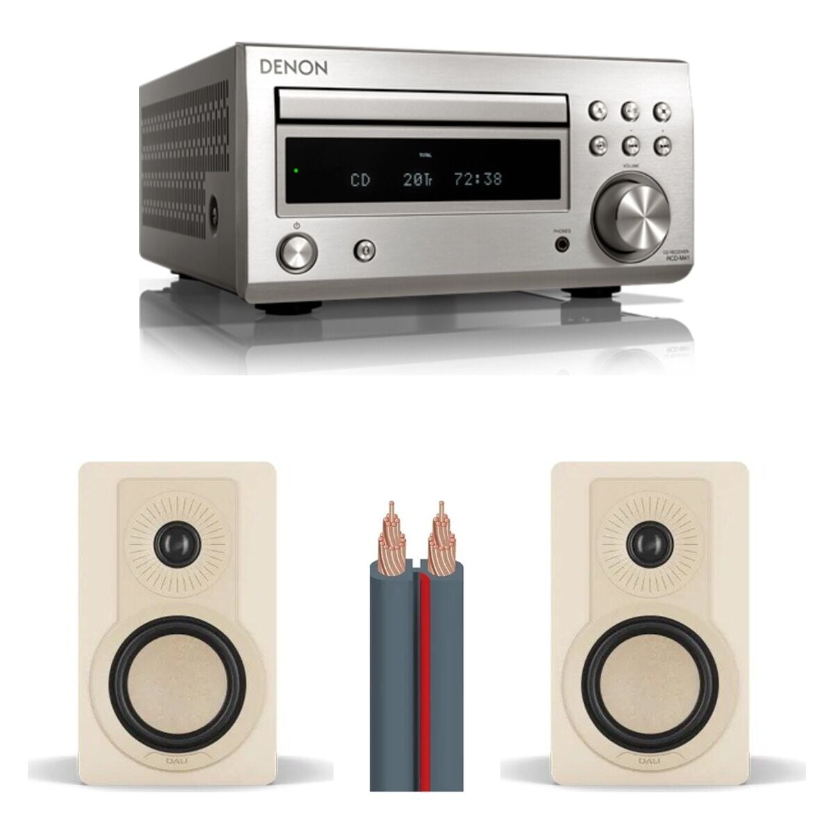 Hazır Stereo Set 11: Denon RCD-M41 + DALI KUPID + AudioQuest X-2 Kablo