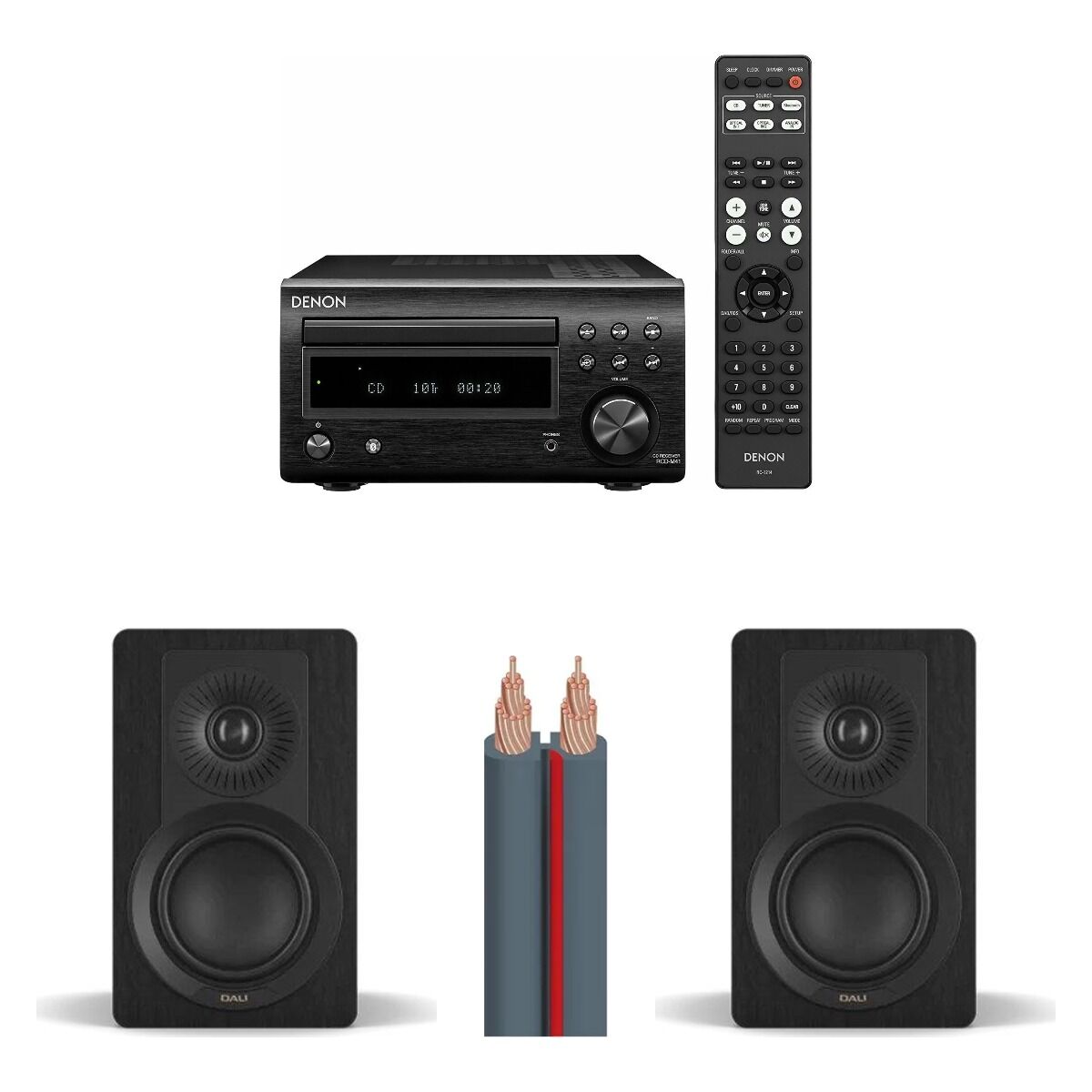 Hazır Stereo Set 12: Denon RCD-M41 + DALI KUPID + AudioQuest X-2 Kablo