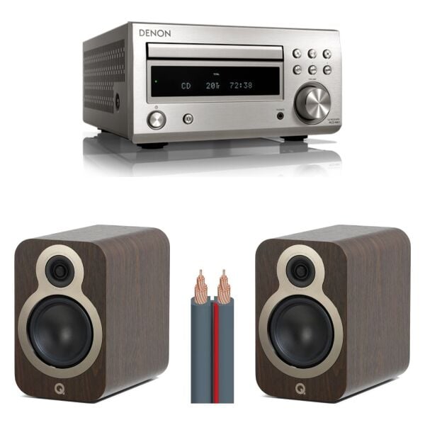 Hazır Stereo Set 16: Denon RCD-M41 + Q Acoustics 3020c + AudioQuest X-2 Kablo