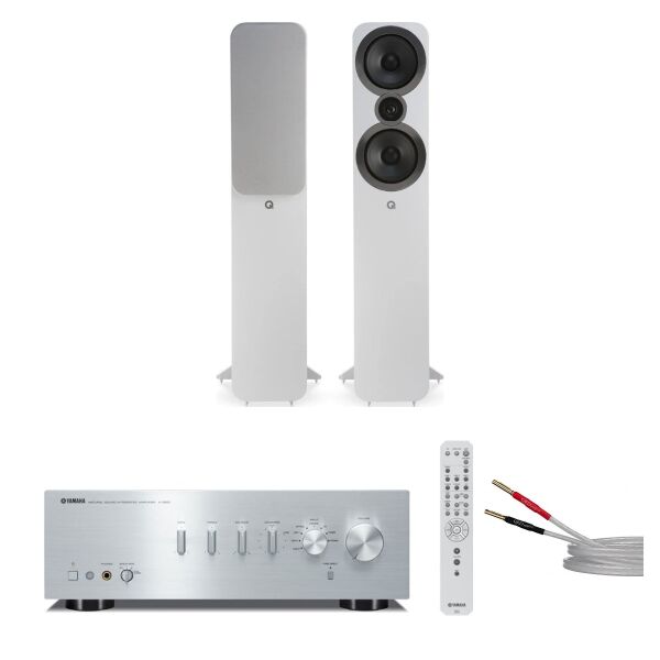 Hazır Stereo Set 18: Yamaha A-S301 + Q Acoustics 3050c + QED XT-25 Kablo