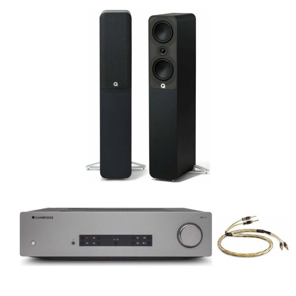 Hazır Stereo Set 20: Cambridge Audio CXA81 + Q Acoustics 5040 + QED Golden Anniversary XT Kablo