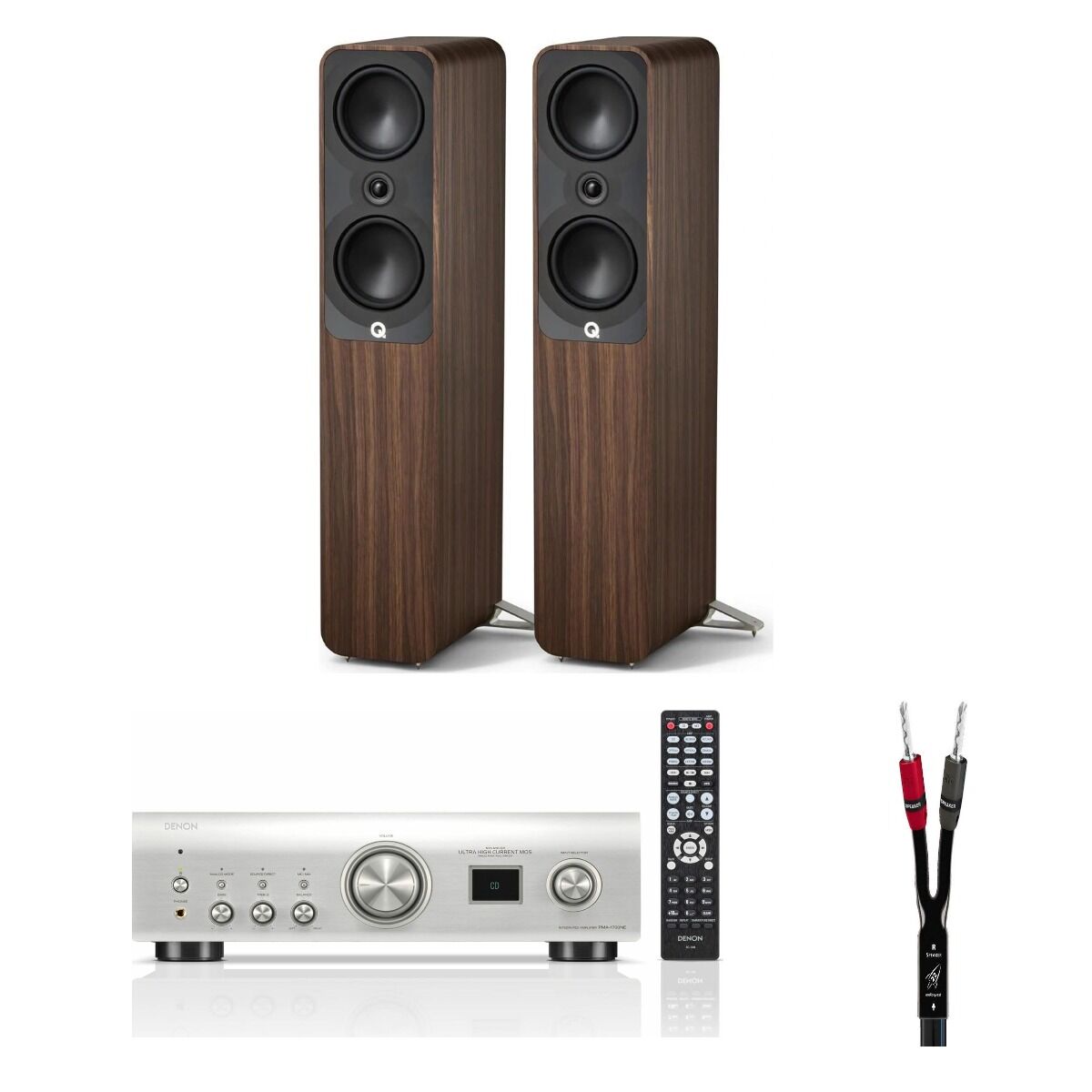 Hazır Stereo Set 22: Denon PMA-1700NE + Q Acoustics 5050 + AudioQuest Rocket 22 Kablo