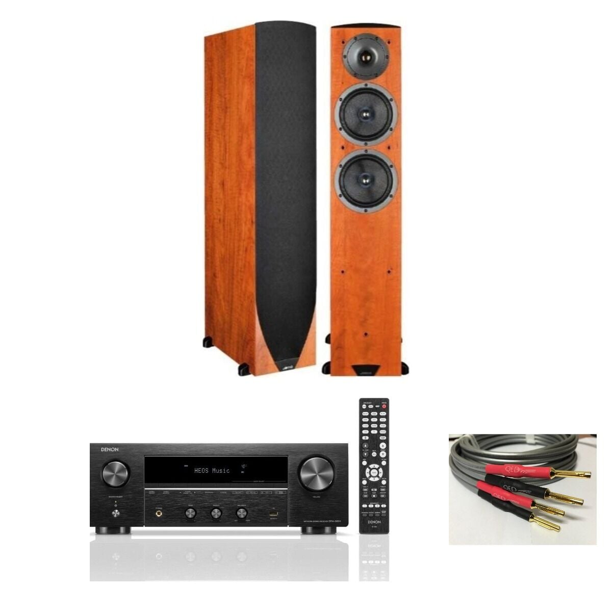 Hazır Stereo Set 24: Denon DRA-900H + Jamo C605 MKII + QED XT-40i Kablo