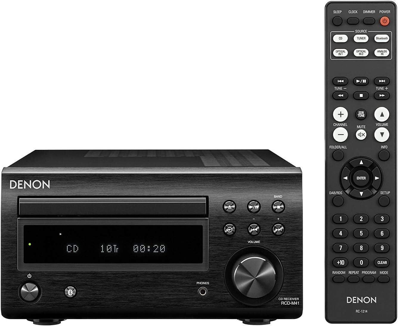 Denon RCD-M41 Micro Hi-Fi CD ve Bluetooth Receiver Siyah