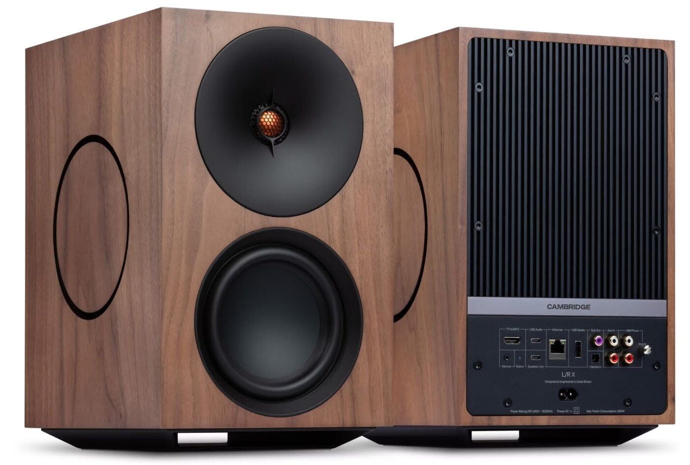Cambridge Audio L/RX Gelişmiş Aktif Stereo Hoparlör Walnut (Çift Fiyatı)