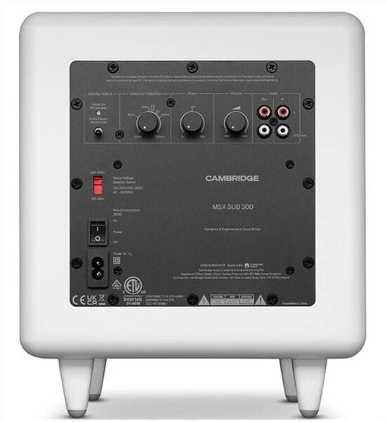 Cambridge Audio MSX Sub 300 300 Watt Aktif Subwoofer Beyaz