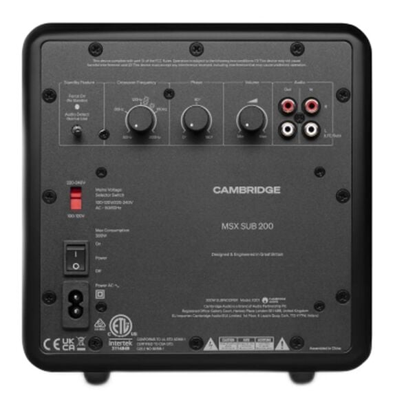 Cambridge Audio MSX Sub 200 200 Watt Aktif Subwoofer Siyah