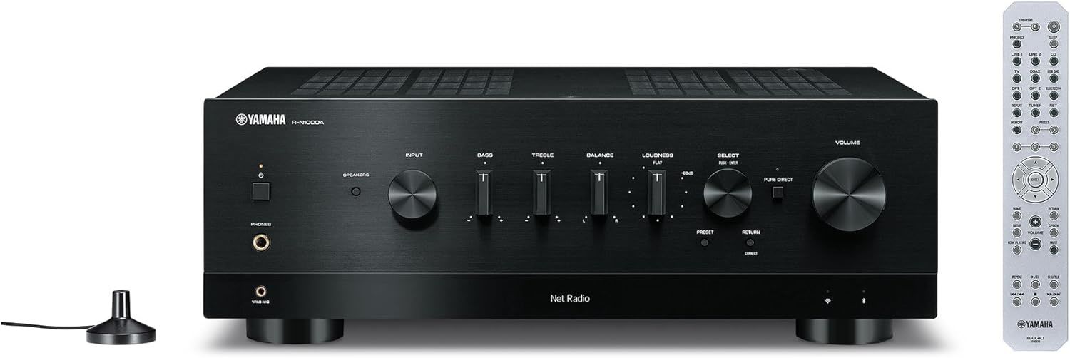 Yamaha R-N1000A MusicCast Network Stereo Receiver Siyah