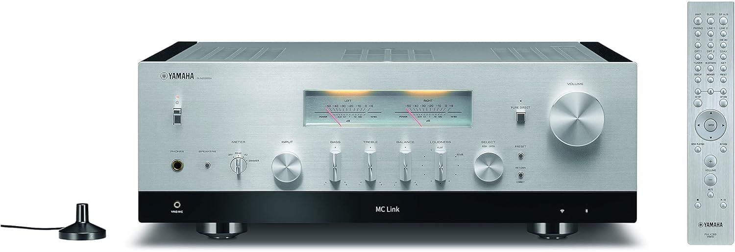 Yamaha R-N2000A MusicCast Network Stereo Receiver Gümüş