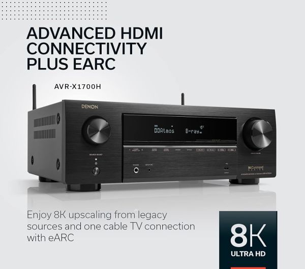 DENON AVR-X1700H 7.2 8K AVR DOLBY ATMOS AMFİ