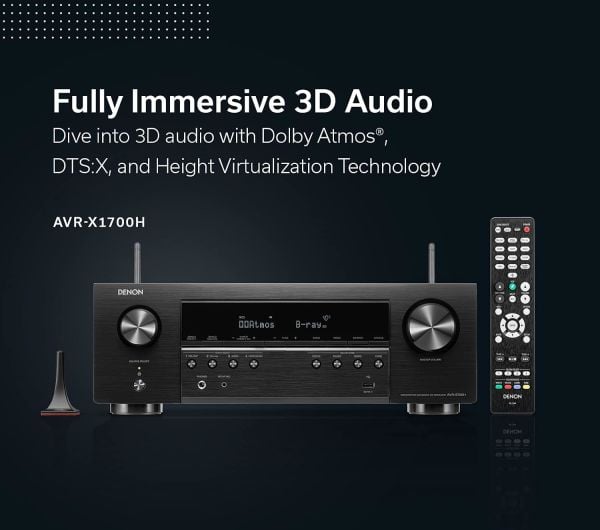 DENON AVR-X1700H 7.2 8K AVR DOLBY ATMOS AMFİ