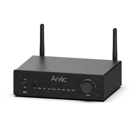 ARYLİC B50 BLUETOOTH STEREO AMPLİFİER WİTH AUDİO TRANSMİTTER