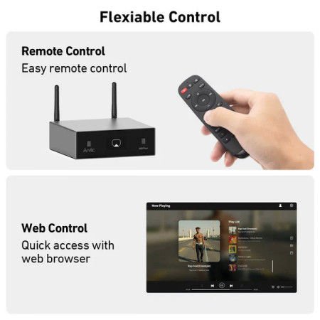 ARYLİC S 50 PRO+ WİRELESS STEREO PREAMP WİTH APTX HD & ESS 9023 DAC