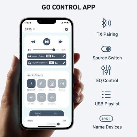 ARYLİC BP 50BLUETOOTH PRE AMPLİFİER WİTH ESS ES9023P DAC