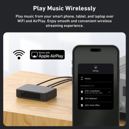 ARYLİC S10+ WİFİ MUSİC STREAMER